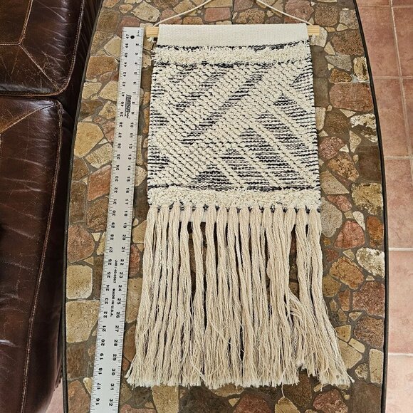Boho Macrame Wall Hanging, Textile, No Tags, Measurements In Photos - Picture 6 of 8